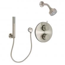 Huntington Brass S6680202 - Euro Carmel 1/2? Thermostatic Shower Package