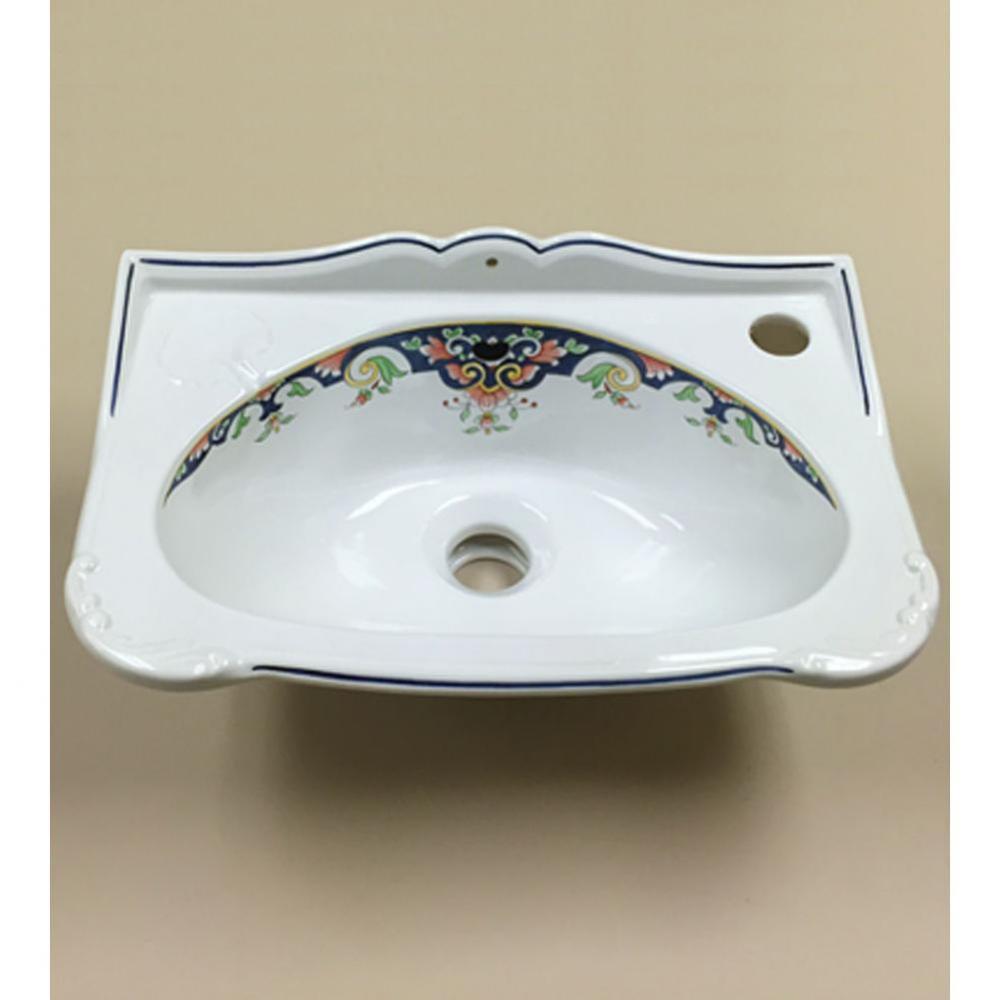 ''Charly'' Vitreous China Hand Basin in Vieux