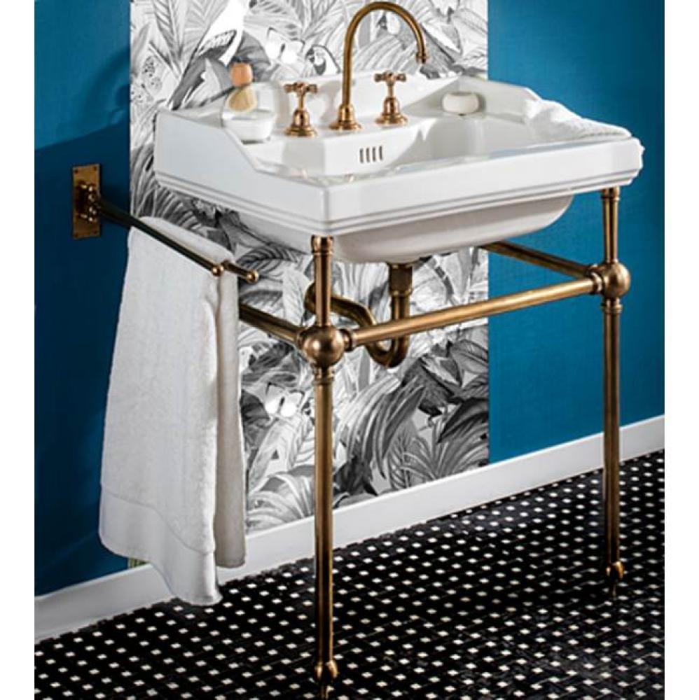 ''Monarque'' Metal Washstand Only in French Weathered