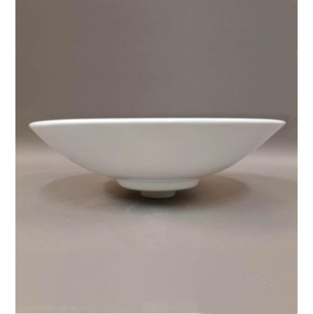 ''Vasque Coupole'' Porcelain Round Contertop Lavatory Bowl in