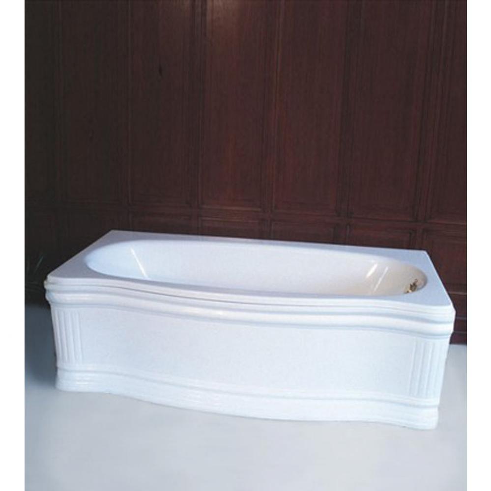 ''Old Time'' Fiberglass Bathtub and Panel in