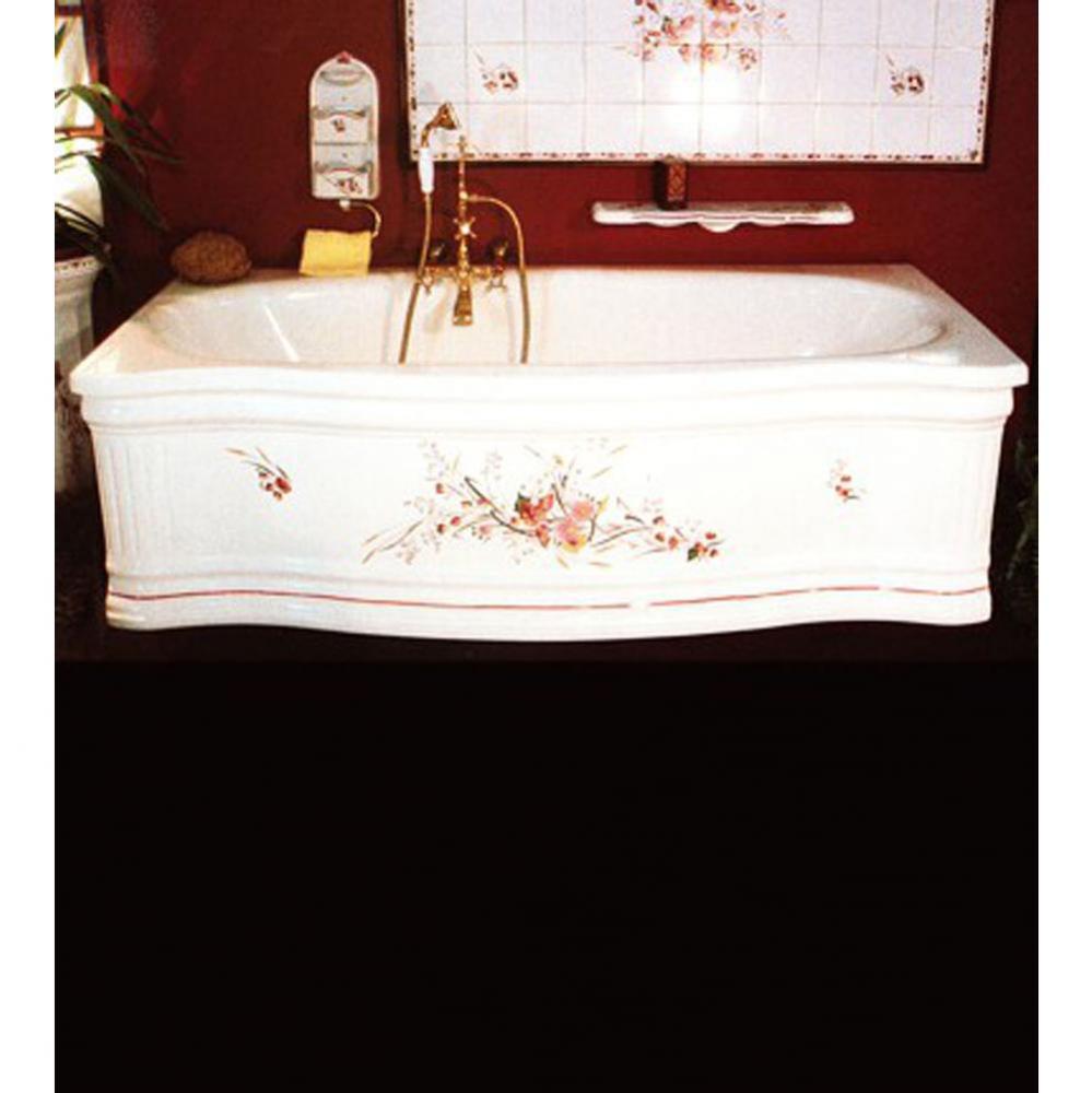 ''Old Time'' Fiberglass Bathtub and Panel in