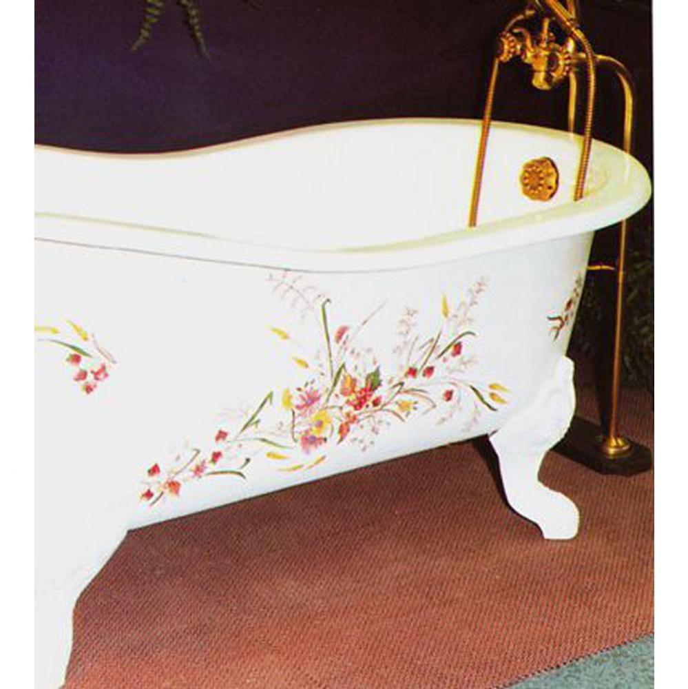 Cast Iron ''Marie Louise'' Bathtub and Cast Iron Feet in