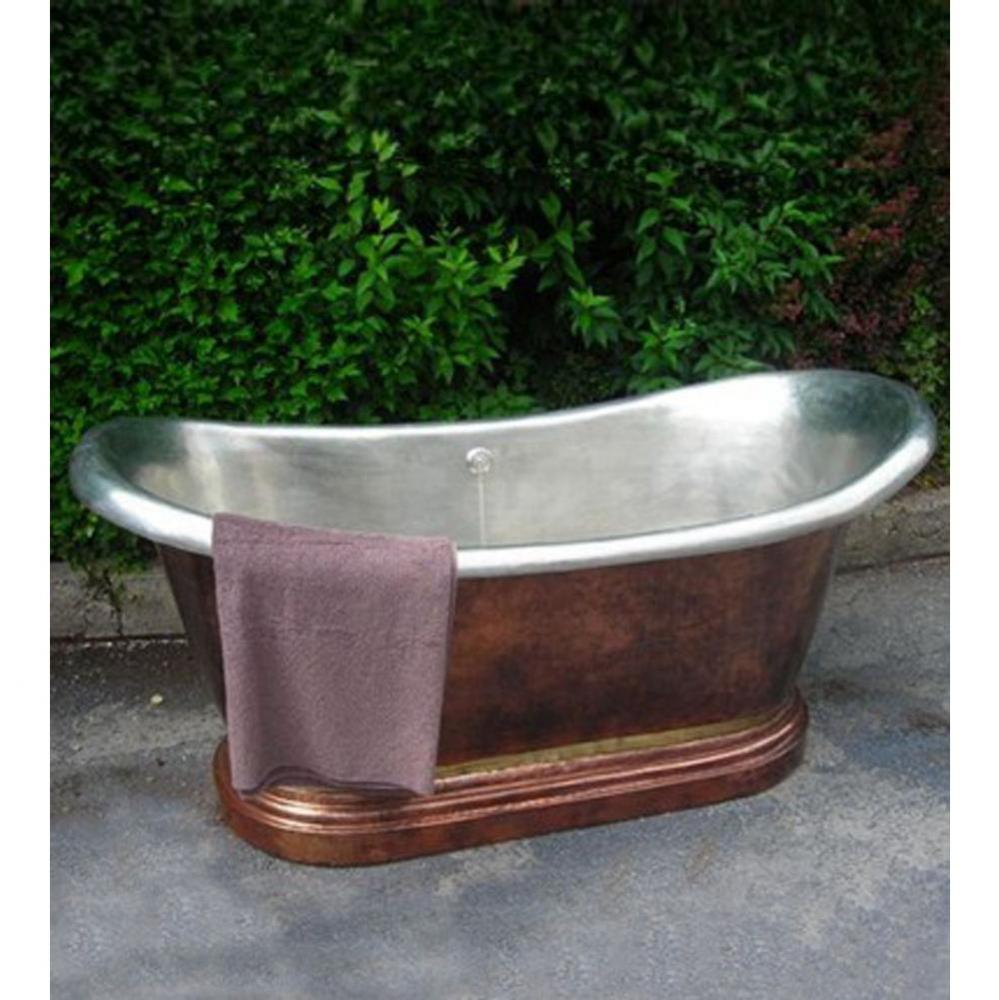 ''Medicis'' Copper Bathtub / Single wall in