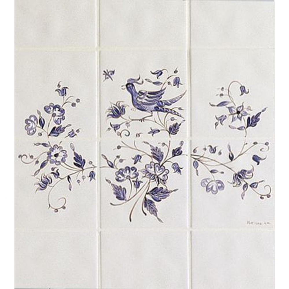 ''Duchesse'' Nine Tile Pattern Set in Moustier