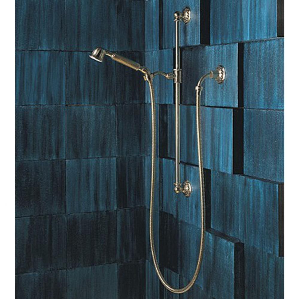 ''Pompadour'' Shower Combination on Sliding Bar with 1/2'' Wall