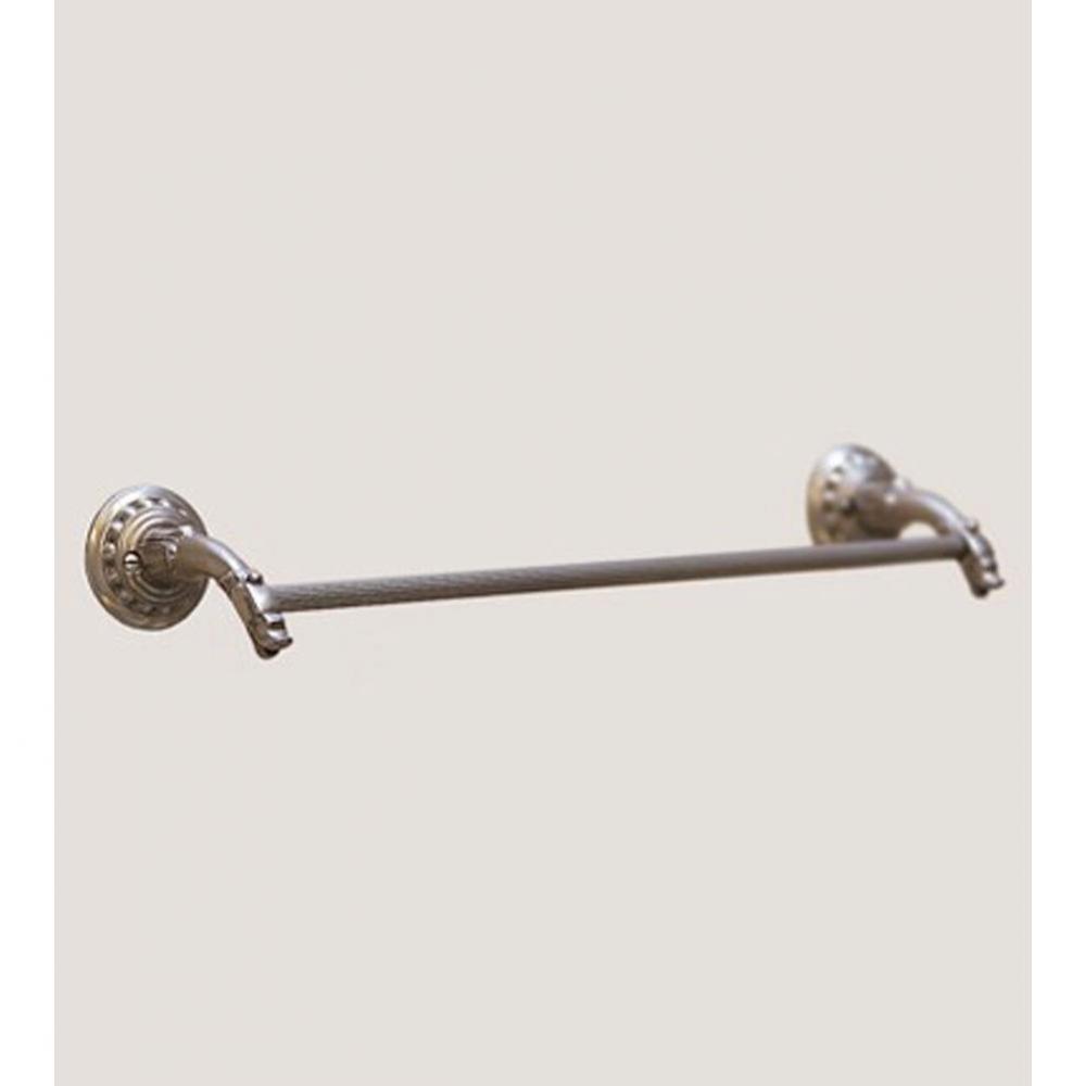 ''Pompadour'' 24-inch Towel Bar in Polished Brass