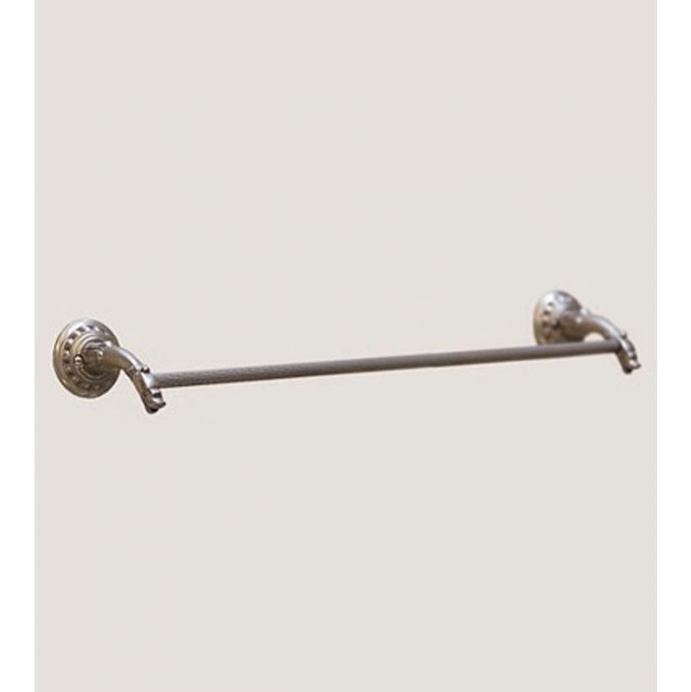 ''Pompadour'' 30-inch Towel Bar in French Weathered Brass