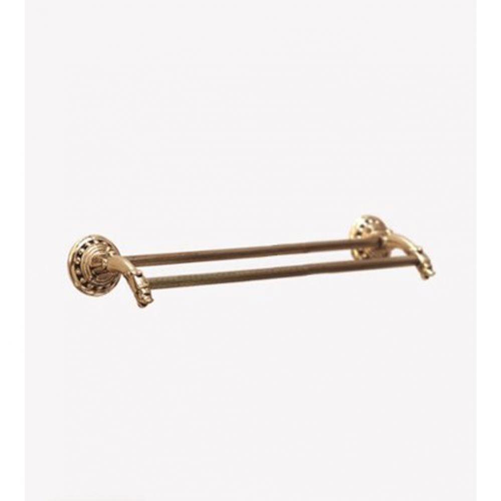 ''Pompadour'' 24-inch Double Towel Bar in Old