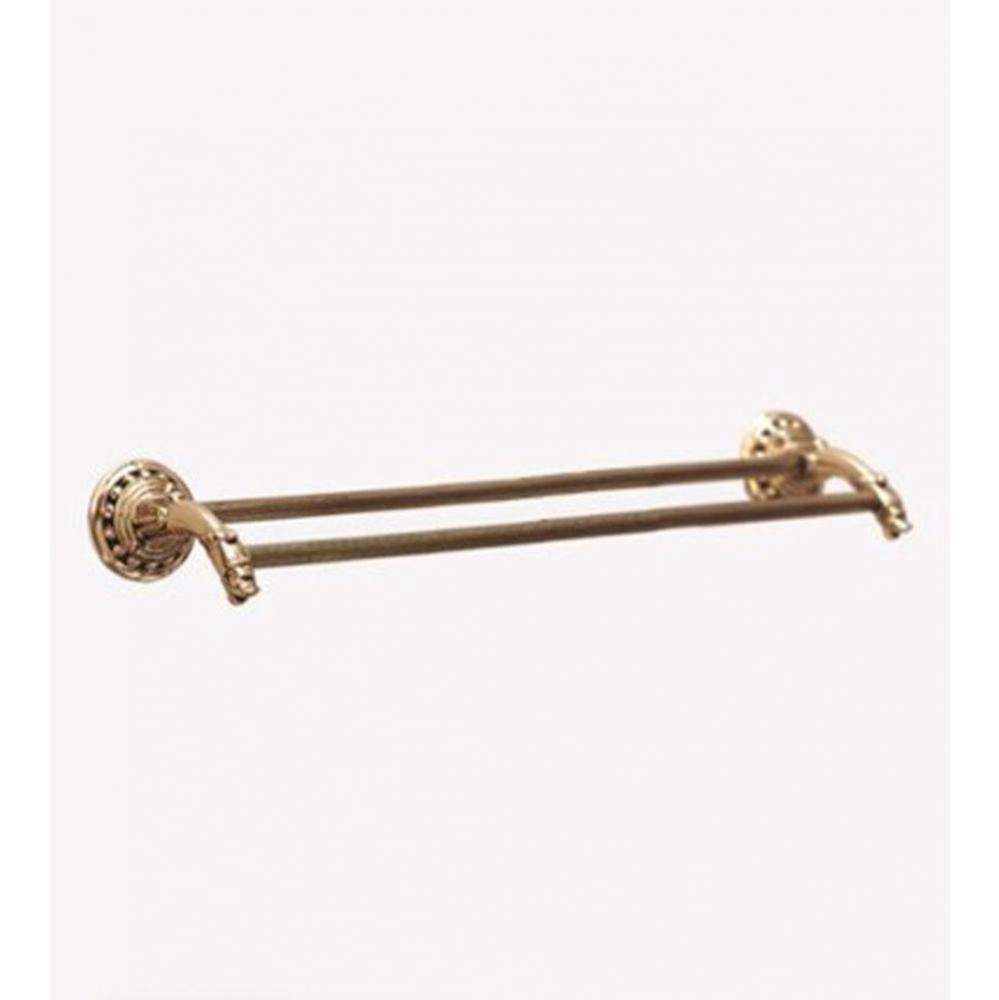 ''Pompadour'' 30-inch Double Towel Bar in Old