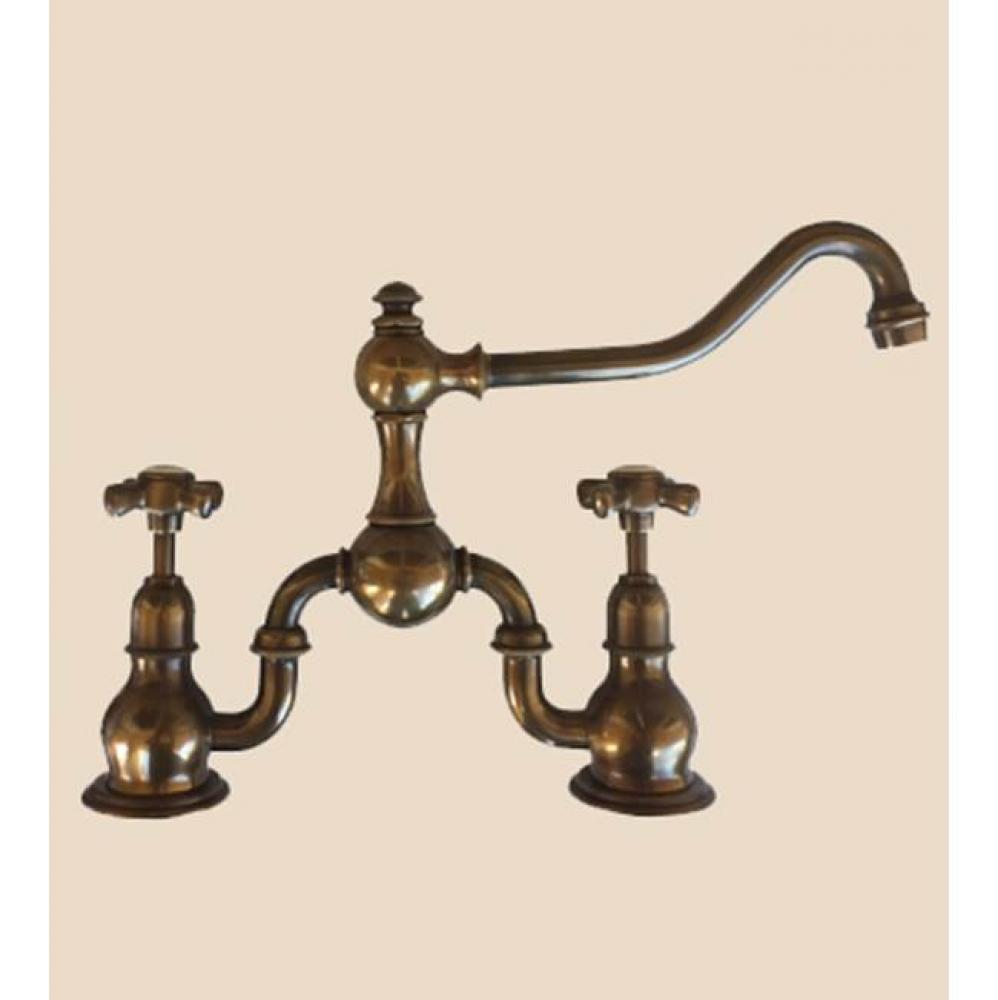 ''Royale'' 2-Hole Kitchen Mixer in French Weathered