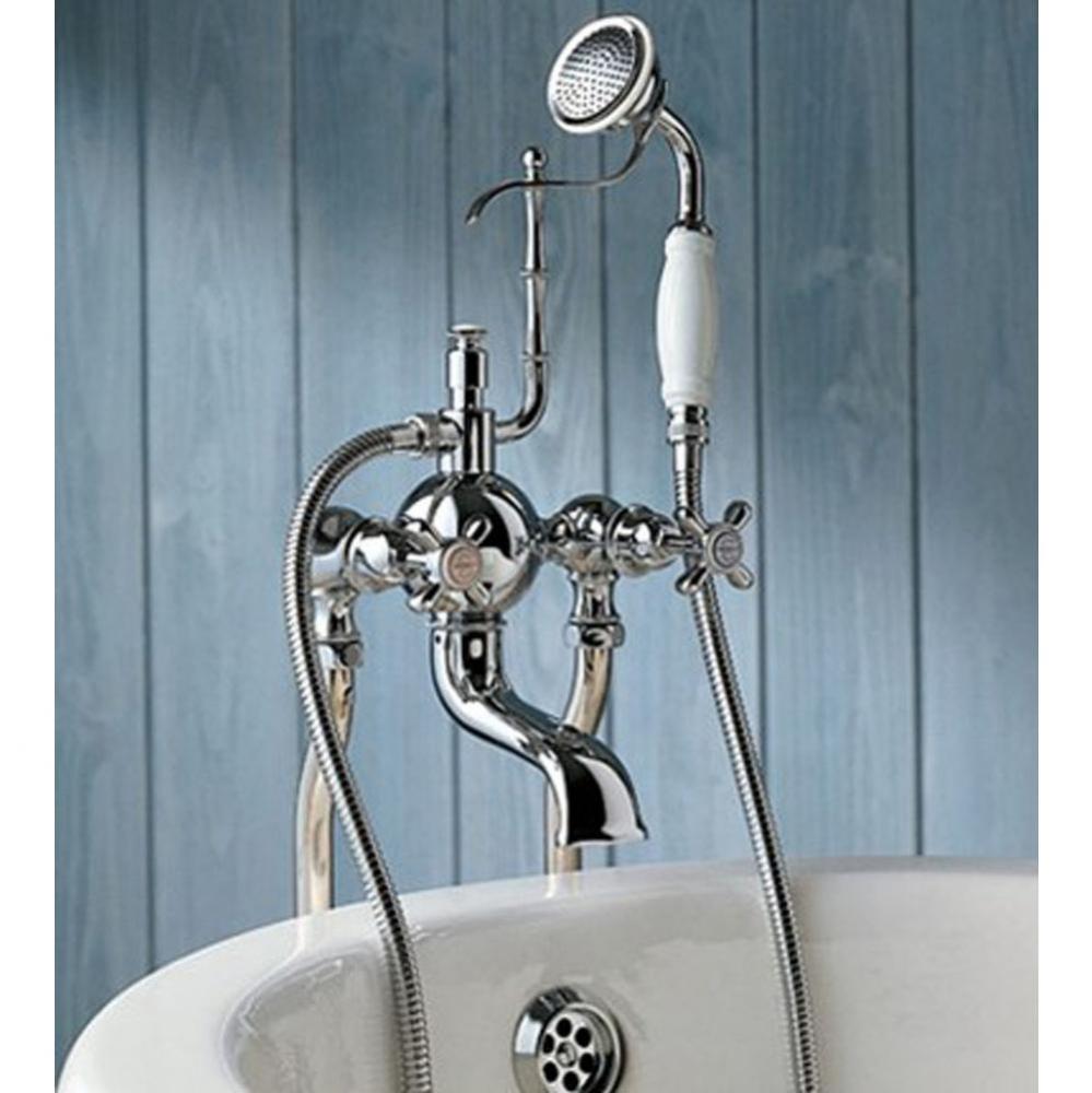 ''Royale'' Exposed Tub and Shower Mixer Deck Mounted in Polished
