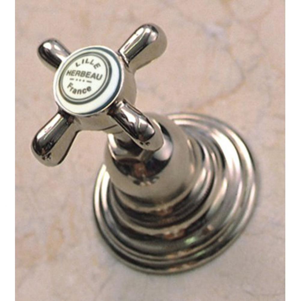 ''Royale'' 1/2 Wall Valve in Polished Nickel, -Trim