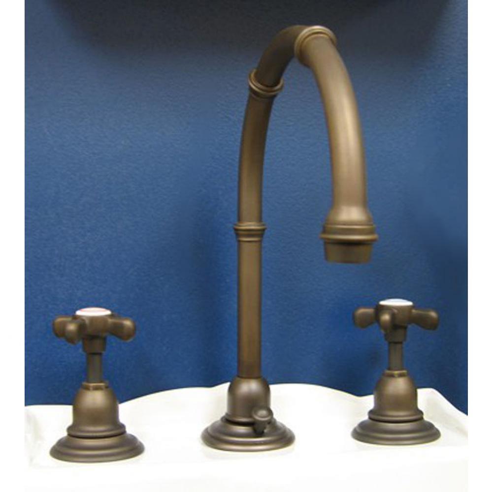 ''Royale'' High Arc Lavatory Set in Weathered