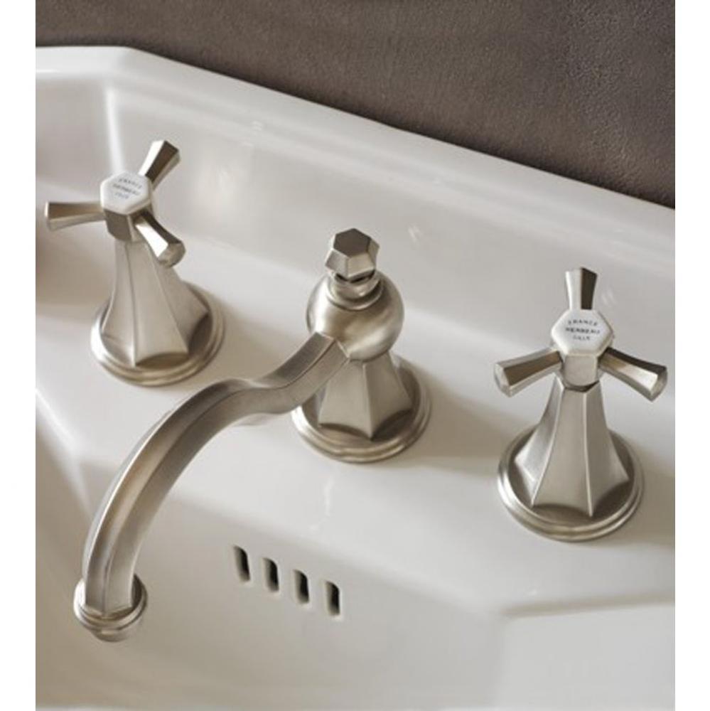 ''Monarque'' Widespread Lavatory Set in Brushed