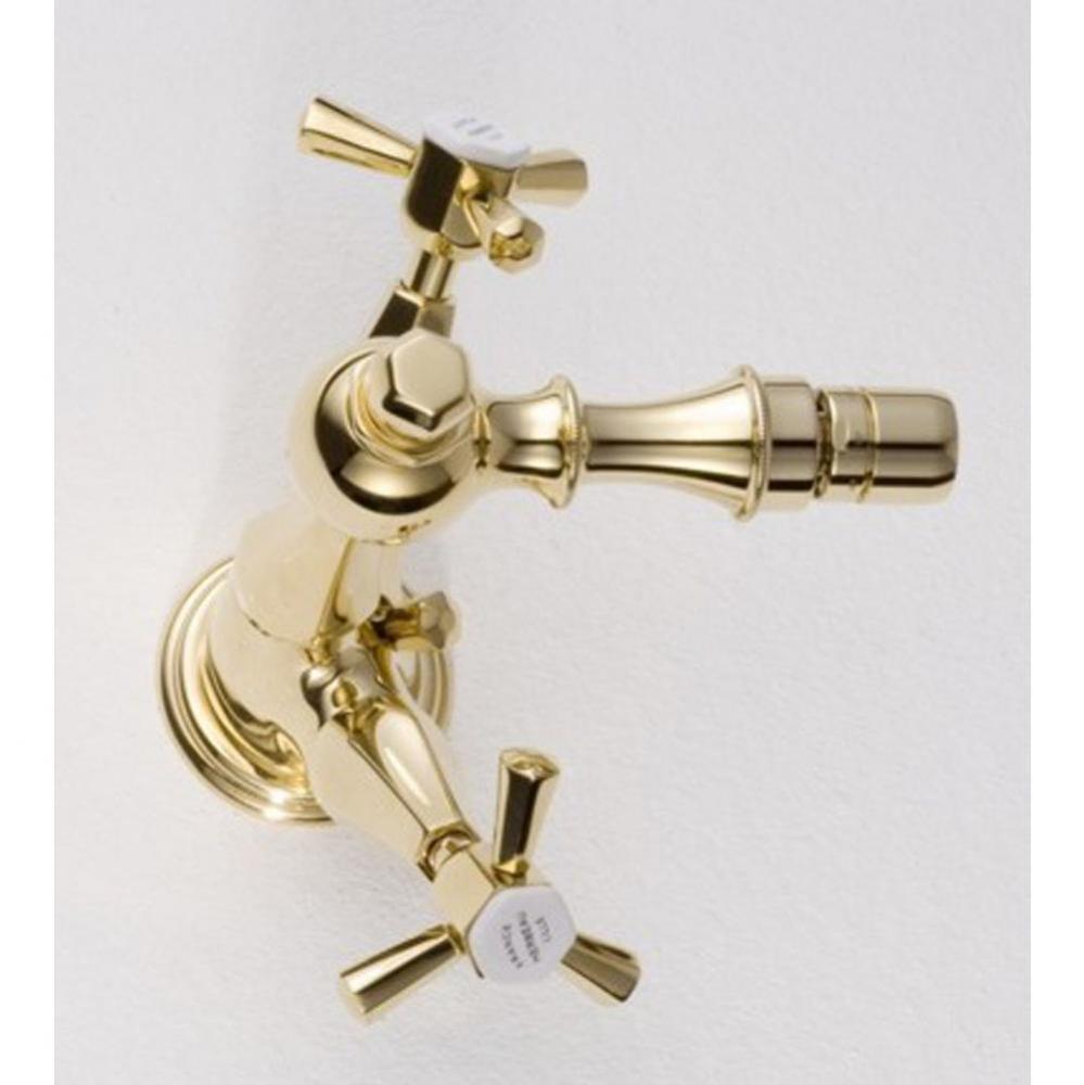 ''Monarque'' Single-Hole Bidet Mixer with Pop-up Waste in Polished