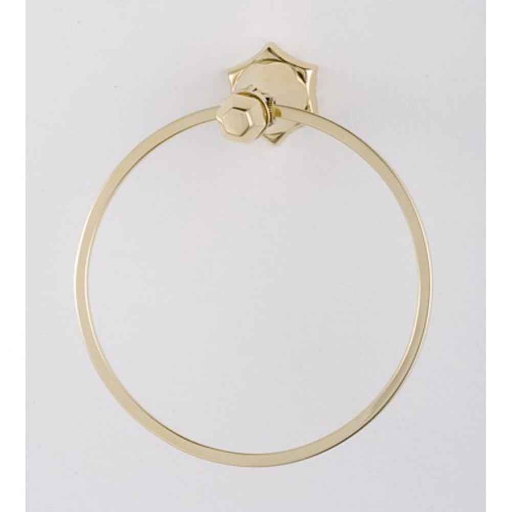 ''Monarque'' 6-inch Towel Ring in Polished