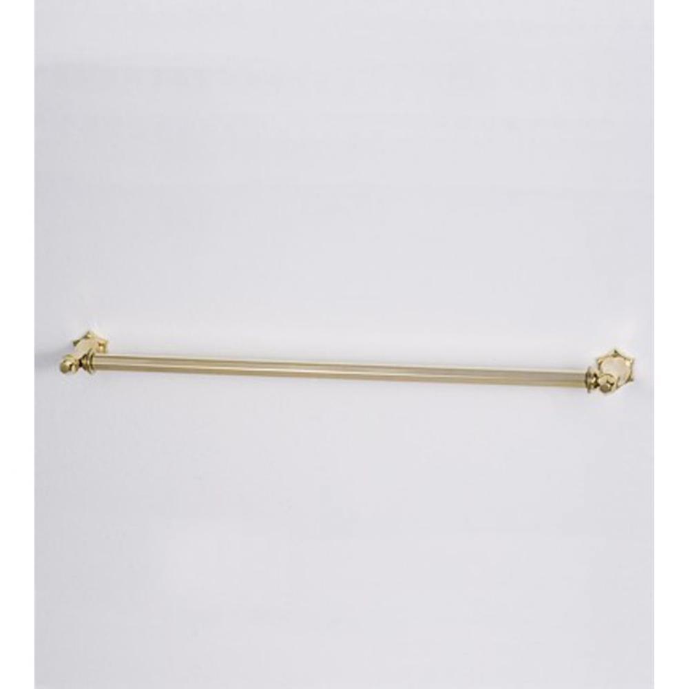 ''Monarque'' Towel Bar in Polished Brass, 24''