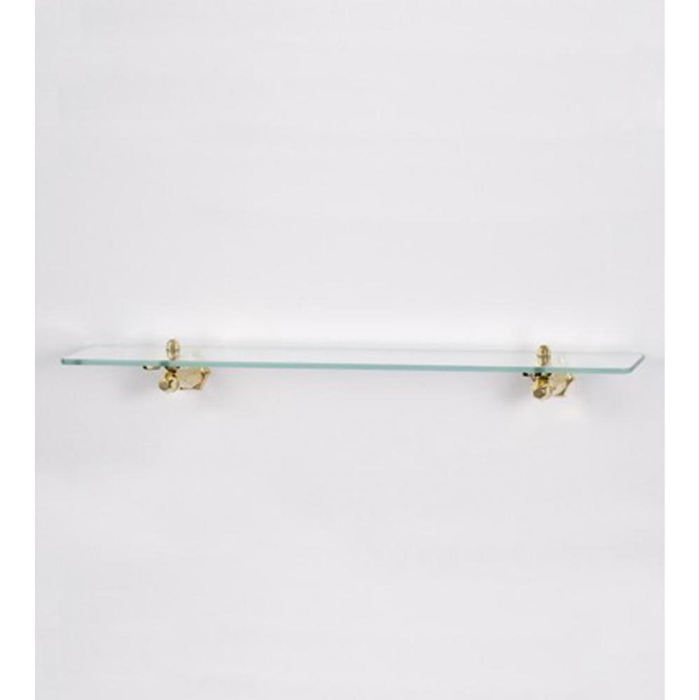''Monarque'' Glass Shelf in Polished