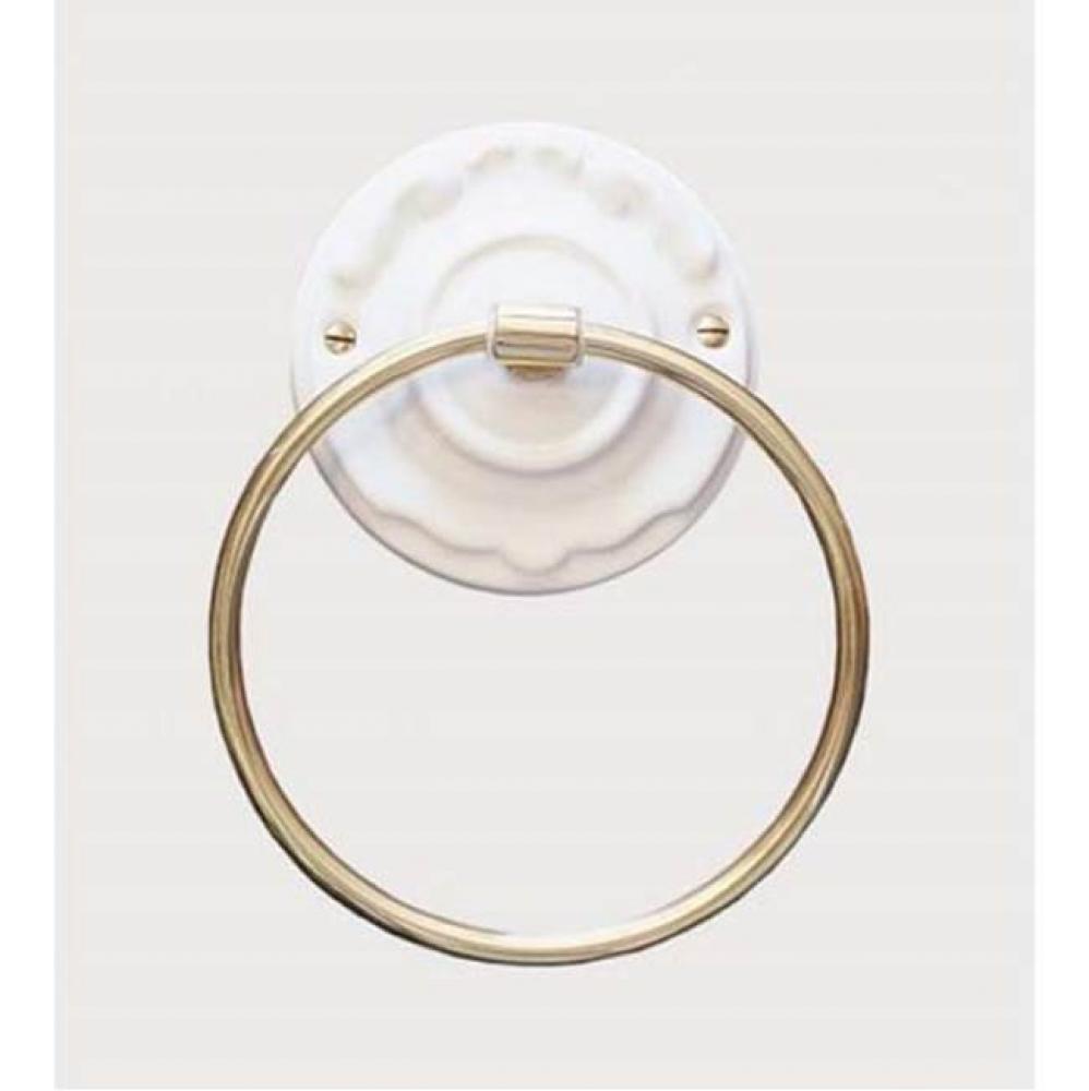 ''Charleston'' 6''-inch Towel Ring in XX Any Handpainted Finish, Pol