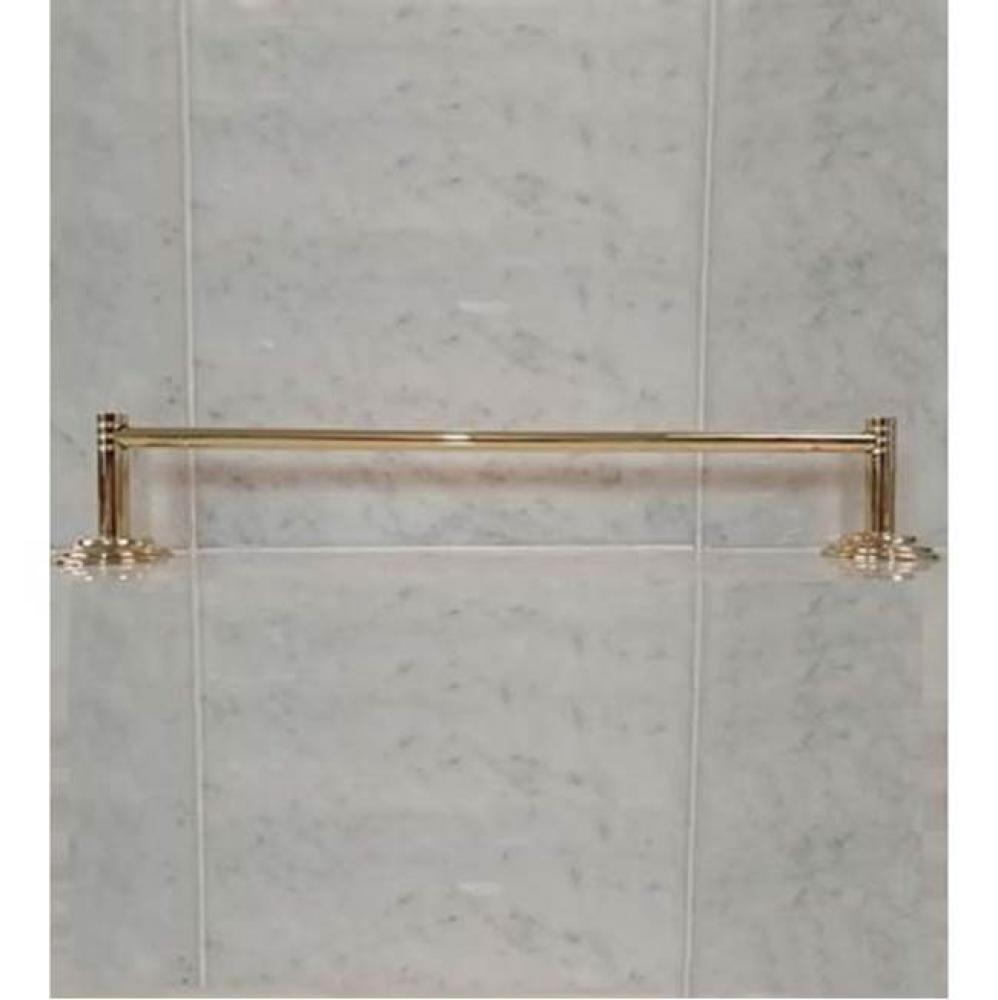 ''Lille'' 24-inch Towel Bar in Polished Brass