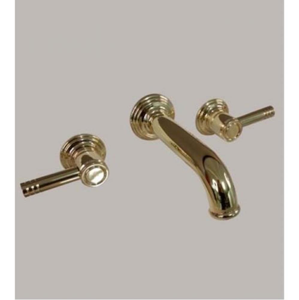 ''Lille'' 3-Hole Wall Mounted  Lavatory Mixer with Ceramic Cartridge in Weathe