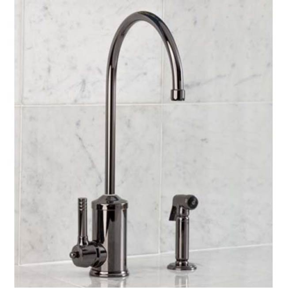 ''Lille'' Single Lever Kitchen Mixer with Handspray and Ceramic Cartridge in F