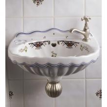 Herbeau 010111 - ''Valse'' Wall Mounted Vitreous China Hand Basin in Rouen