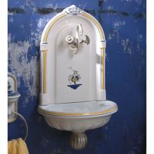 Herbeau 020110 - ''Niche'' Wall Mounted Earthenware Fountain Sink in