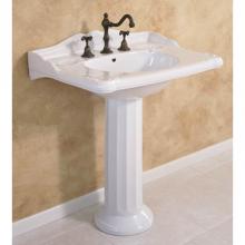 Herbeau 0303201 - ''Charleston'' Washbasin Only in White, Single Hole