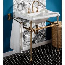 Herbeau 032470 - ''Charleston'' Metal Washstand Only in Weathered Brass