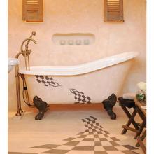 Herbeau 070602 - Cast Iron ''Marie Louise'' Bathtub and Cast Iron Feet in Moustier