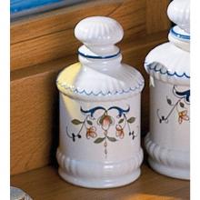 Herbeau 140320 - Powder Jar #2 in White  2 1/2'' W x 3 1/3'' H