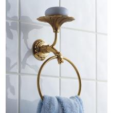 Herbeau 231552 - ''Pompadour'' Towel Ring / Soap Dish in Old