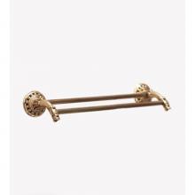 Herbeau 232152 - ''Pompadour'' 18-inch Double Towel Bar in Old