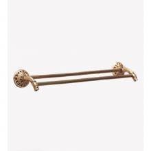 Herbeau 232352 - ''Pompadour'' 30-inch Double Towel Bar in Old