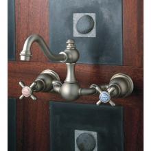 Herbeau 300460 - ''Royale'' Wall Mounted 2-Hole Set without Waste in Satin