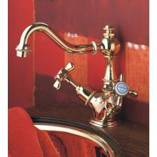 Herbeau 300555 - ''Royale'' Single-Hole Basin Mixer without Pop-up Waste in Polished