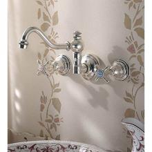 Herbeau 300753 - ''Royale'' Wall Mounted 3 Hole Set Without Waste in Old