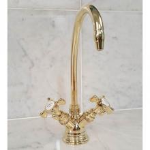 Herbeau 305055 - ''Royale'' ''Verseuse'' Deck Mounted Mixer in Polished