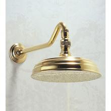 Herbeau 306255 - ''Royale'' Adjustable Showerhead, Arm and Flange in Polished