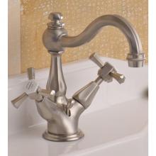 Herbeau 360157 - ''Monarque'' Single-Hole Basin Mixer Without Pop-Up in Brushed