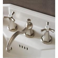 Herbeau 360257 - ''Monarque'' Widespread Lavatory Set in Brushed