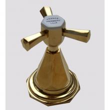 Herbeau 364455-T - ''Monarque'' 3/4 Wall Valve - Trim Only in Polished Brass, -Trim