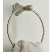 Herbeau 380157 - ''Monarque'' 6-inch Towel Ring in Brushed