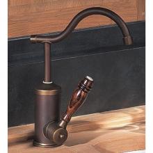 Herbeau 41056359 - ''Flamande'' Single Lever Mixer with Ceramic Disc Cartridge in Wooden