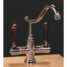 Herbeau 42036356 - ''Namur'' Single-Hole Kitchen / Bar / Lavatory Mixer in Wooden Handles,