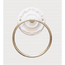 Herbeau 1116XX55 - ''Charleston'' 6''-inch Towel Ring in XX Any Handpainted Finish, Pol