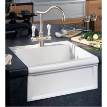 Herbeau 462330 - ''Petite Luberon'' Fireclay Farmhouse Sink in French Ivory