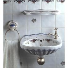 Herbeau 010108 - ''Valse'' Wall Mounted Vitreous China Hand Basin in Berain